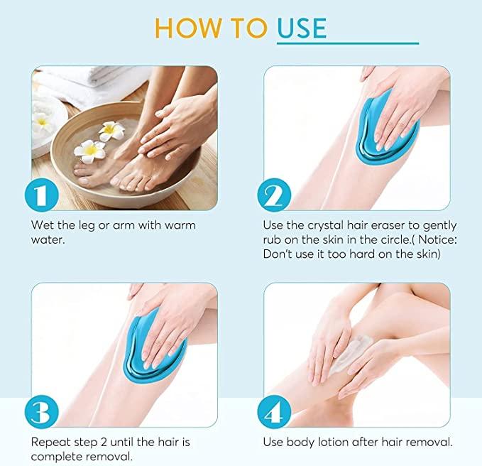 Crystal Hair Remover for Women, Men (Multicolor)