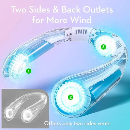 Personal Neck Fan – Bladeless, Quiet & Rechargeable for Daily Use