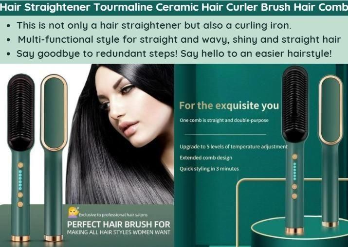 Professional Electric Hair Straightener Comb