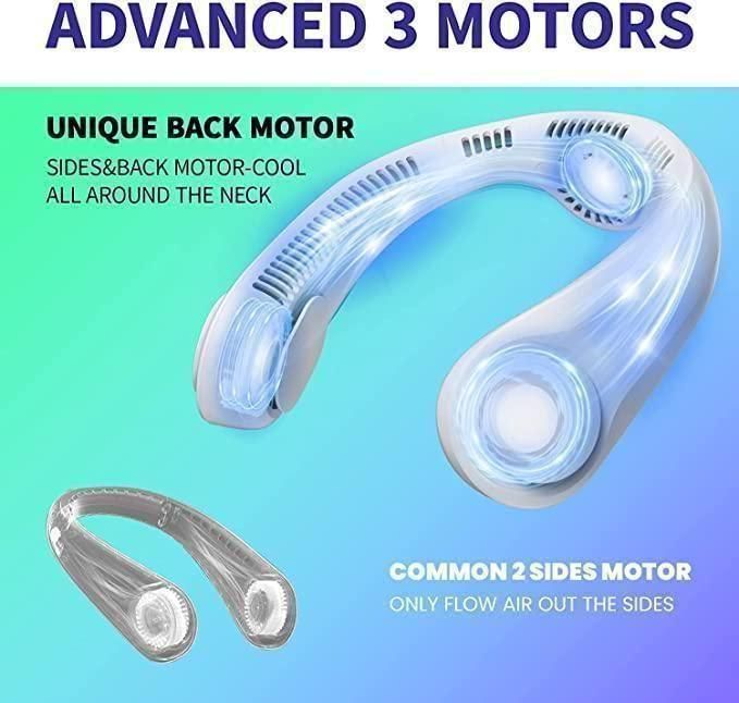 Personal Neck Fan – Bladeless, Quiet & Rechargeable for Daily Use