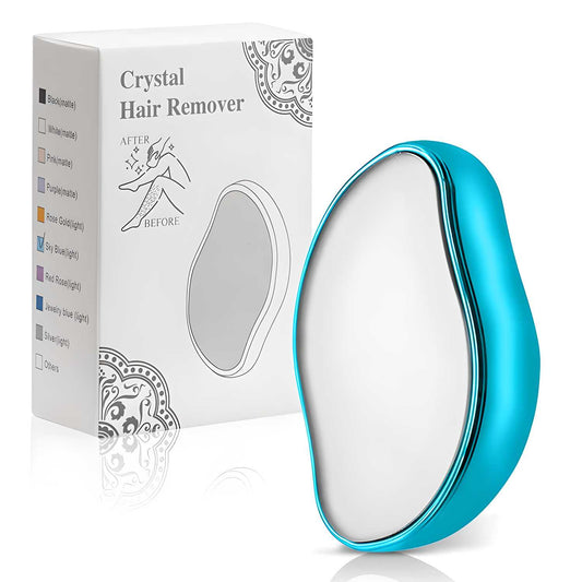Crystal Hair Eraser for Women and Men, Magic Crystal Hair Remover Painless Exfoliation Hair Removal Tool for Arms, Legs, Back, Washable Crystal Epilator Without Shaving for Smooth Skin Gifts (random Colour)