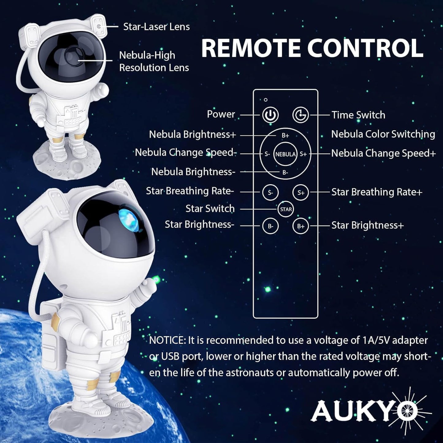 Astronaut™ Galaxy Projector 50% Off